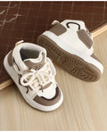 Babyoye Lace Up Solid Sneaker Shoes - Khaki