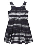 GINI & JONY Sleeveless Striped Dress - Dark Grey