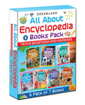 Dreamland Children Encyclopedia Books Pack - All About Trivia Questions and Answers , Animals World, Space and Solar System, The World, Science and Technology, Human Body, Amazing Places, Nature